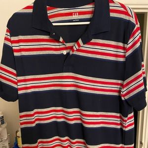 Gap Brand Navy Striped Polo